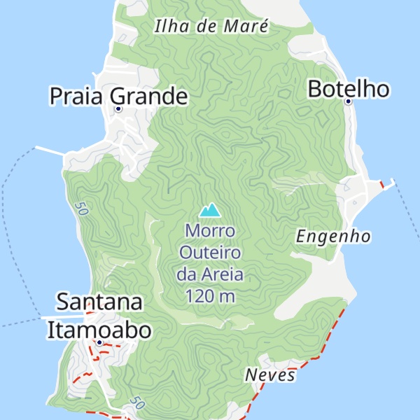 Map of Morro Outeiro da Areia