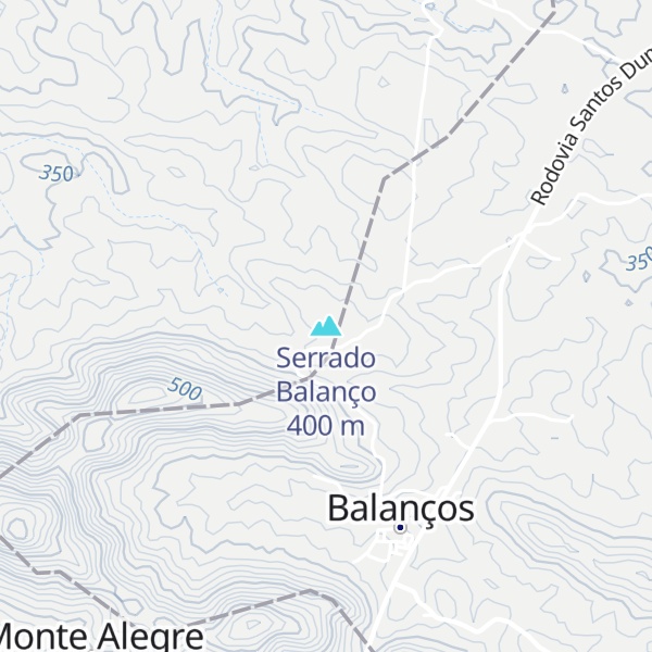 Map of Serrado Balanço