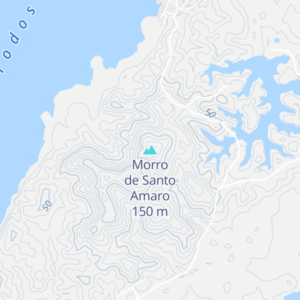 Map of Morro de Santo Amaro