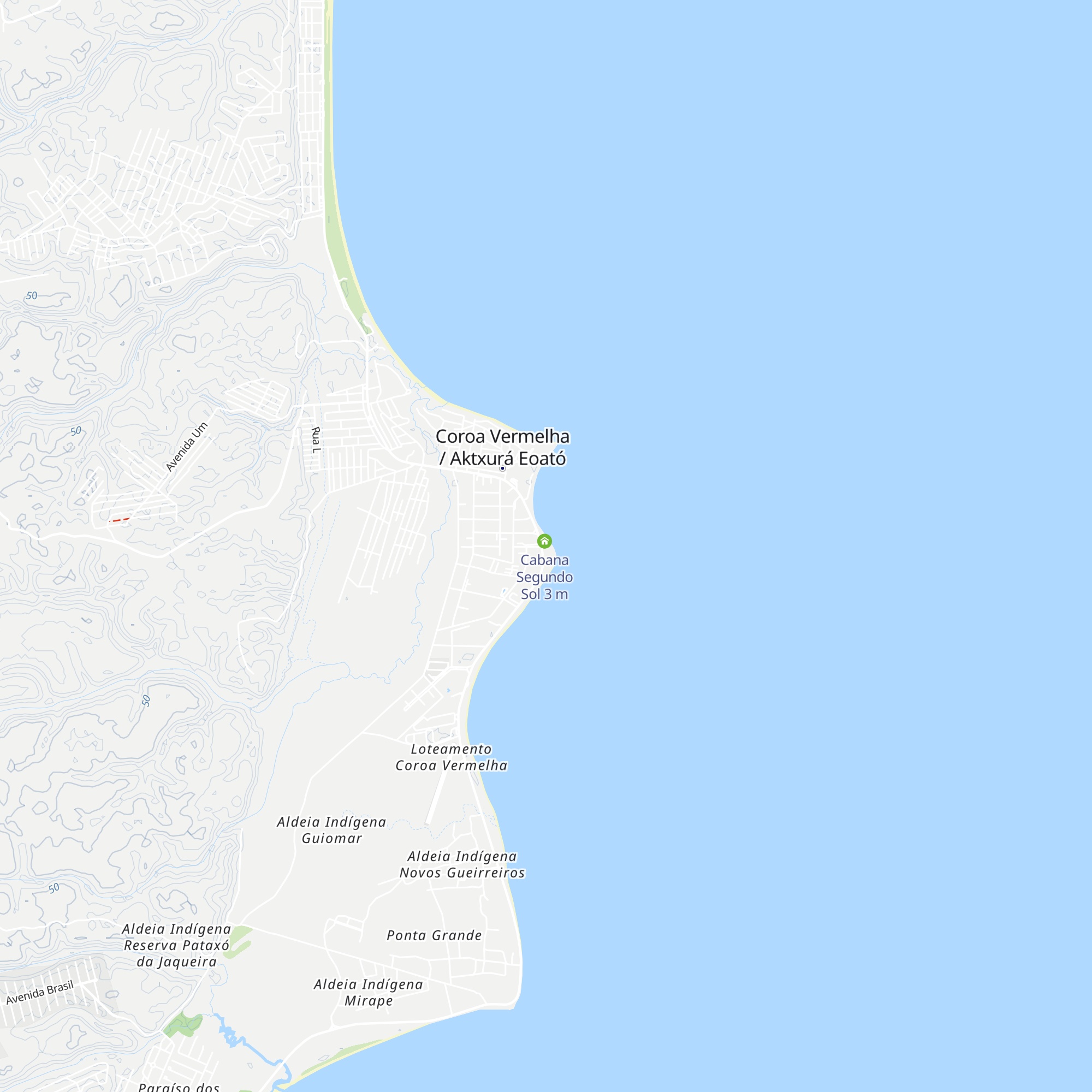 Cabana Auê map