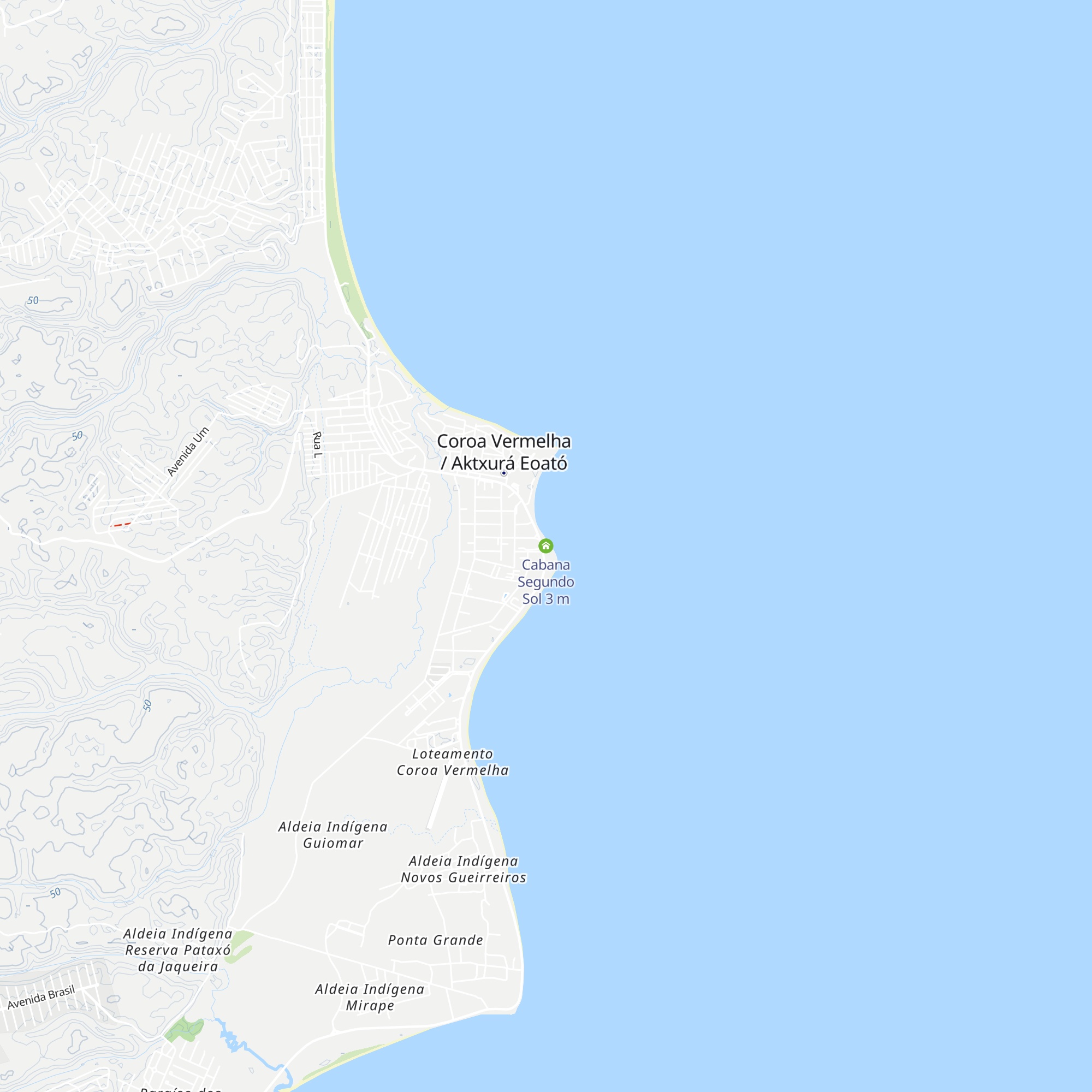 Cabana Segundo Sol map