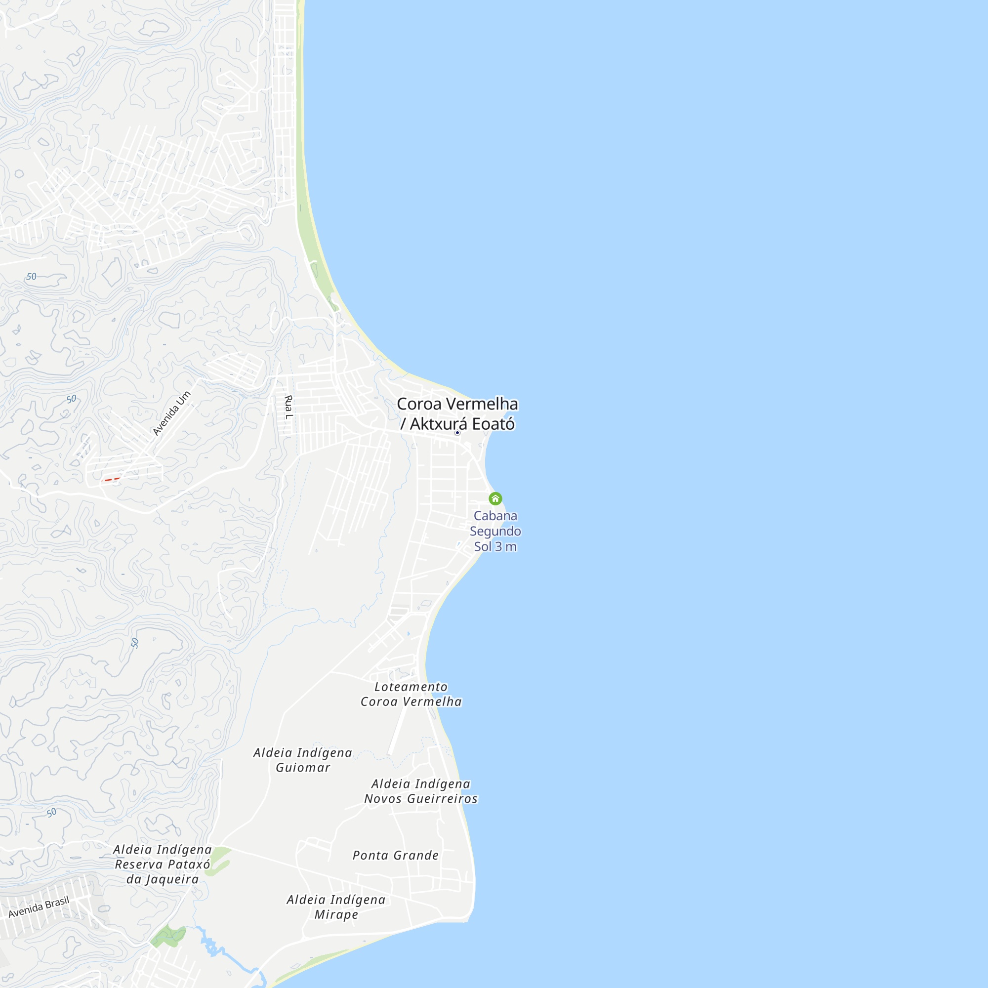 Cabana Mangute map