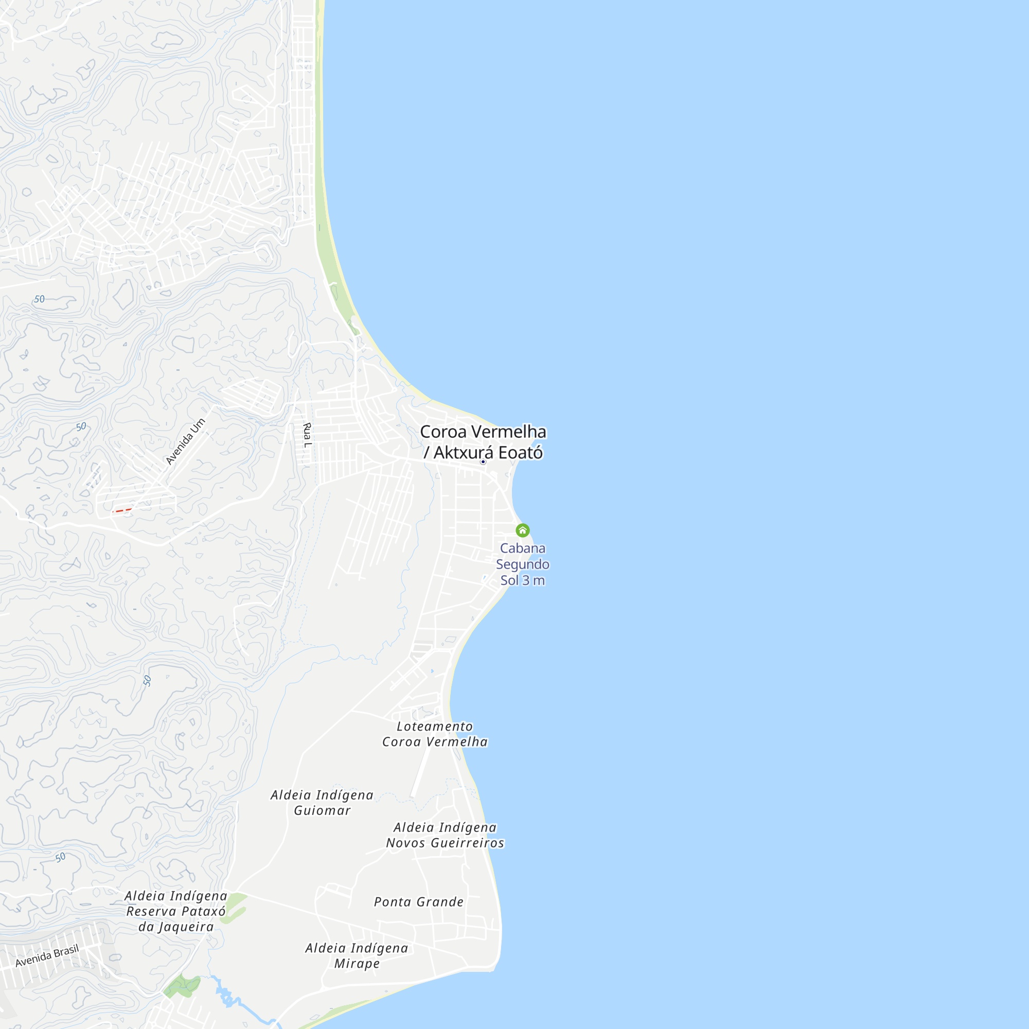 Cabana Sol Nascente map