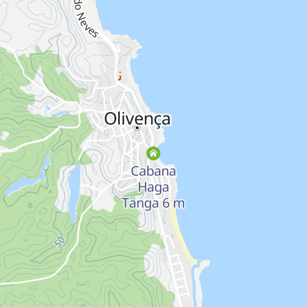 Map of Cabana Haga Tanga