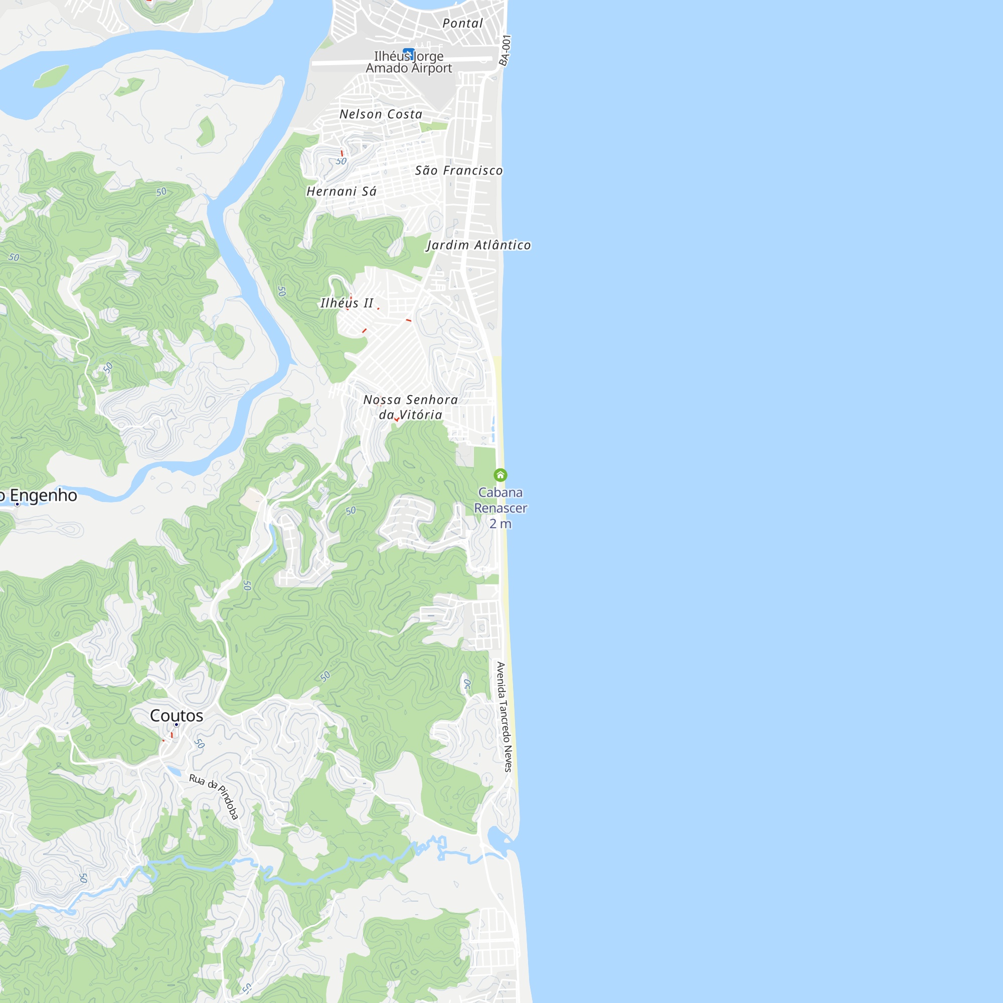 Cabana o Farol map