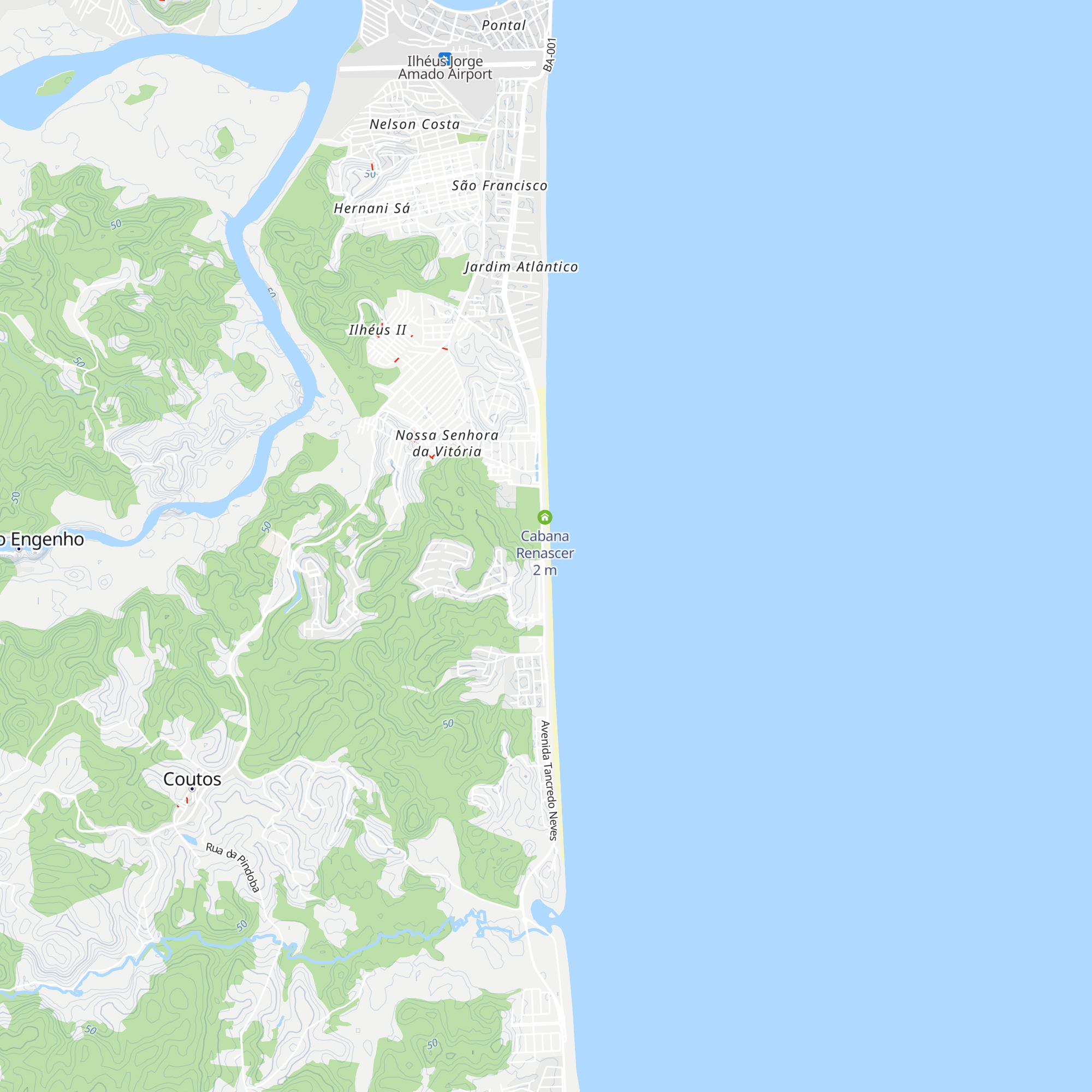 Cabana o Farol map
