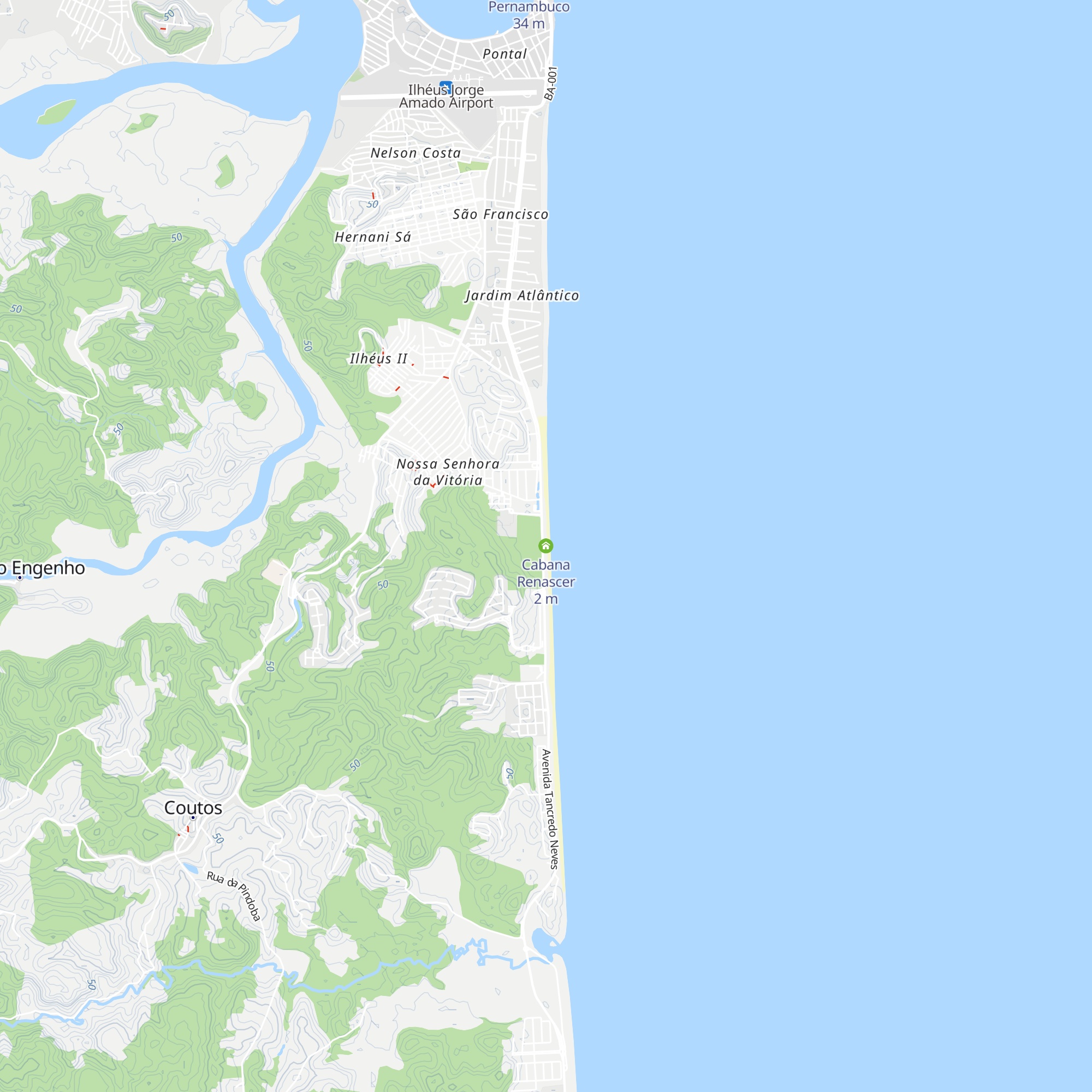 Cabana Renascer map