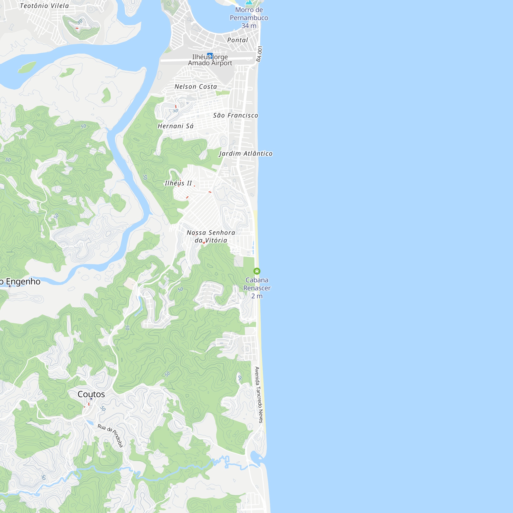 Cabana Ribeiro map