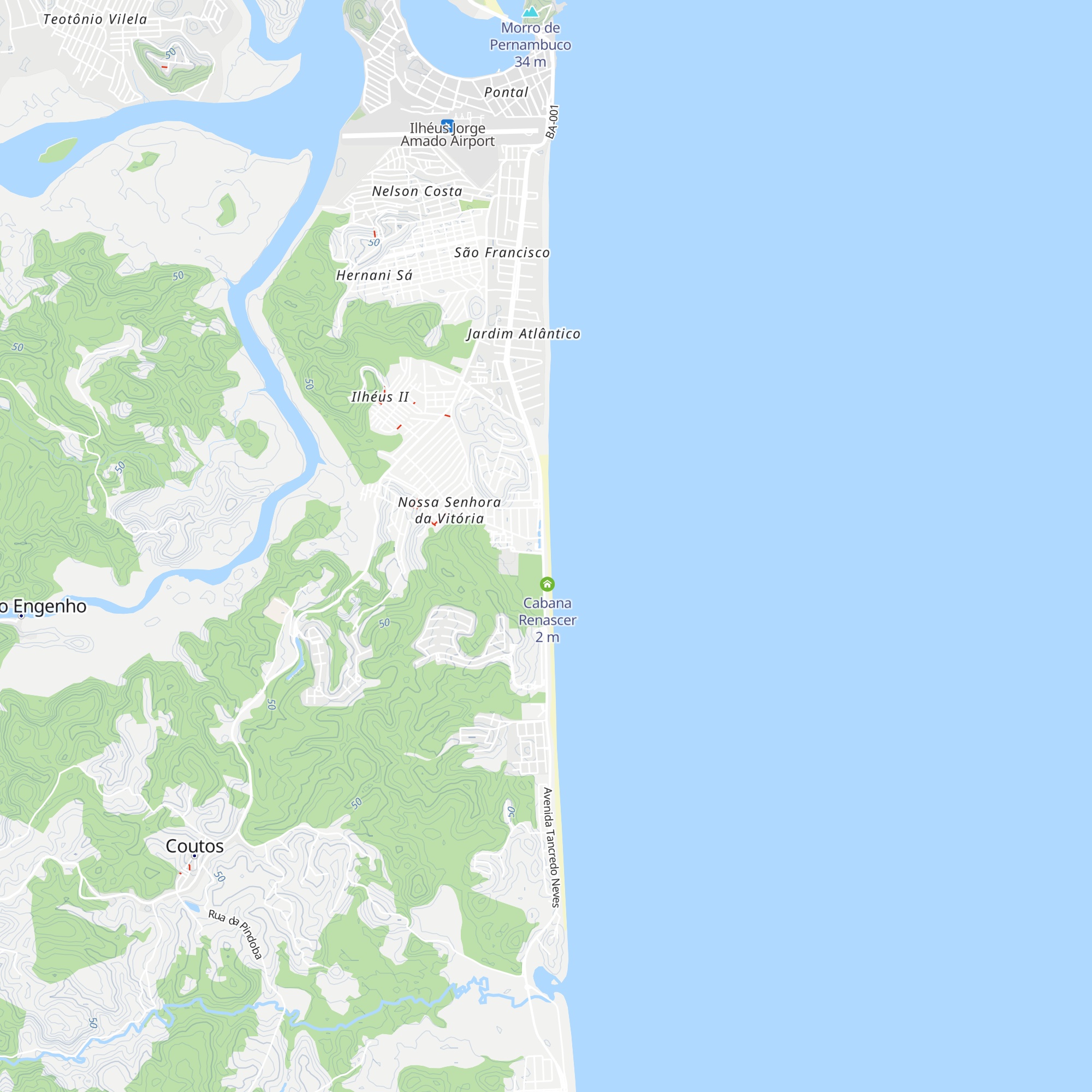 Cabana Nariga's map