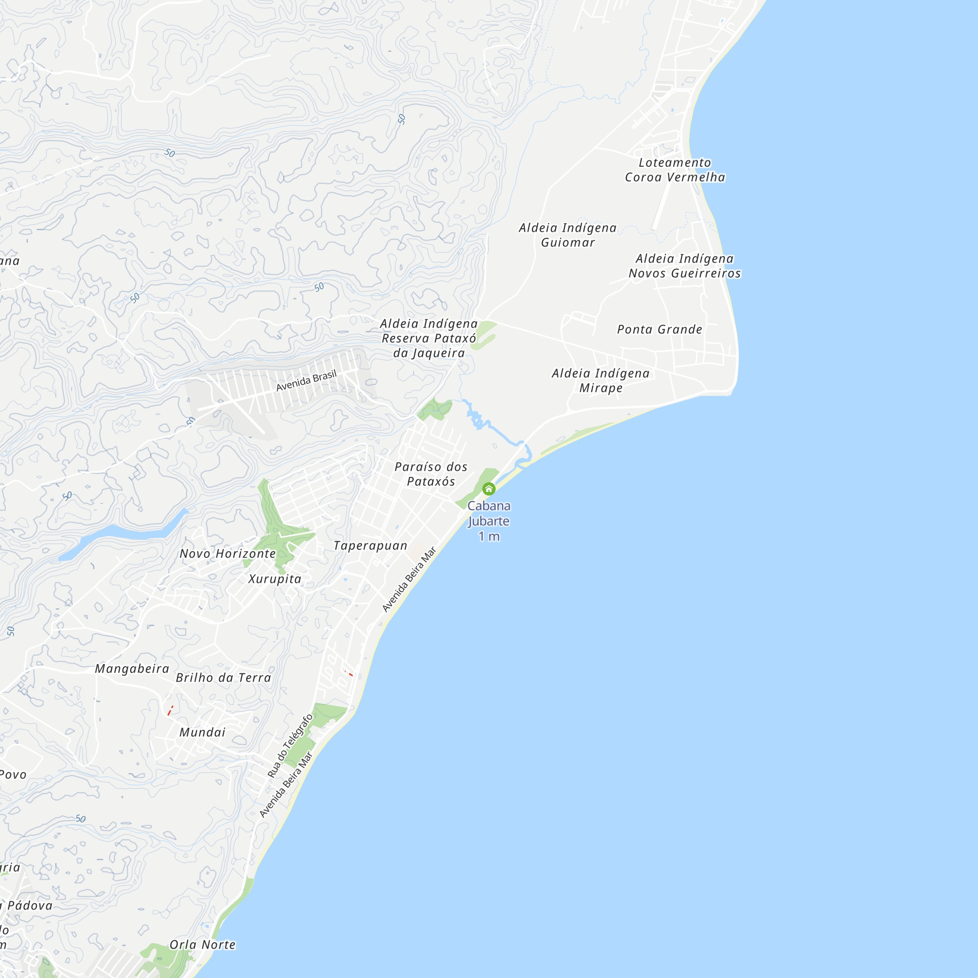 Cabana Jubarte map