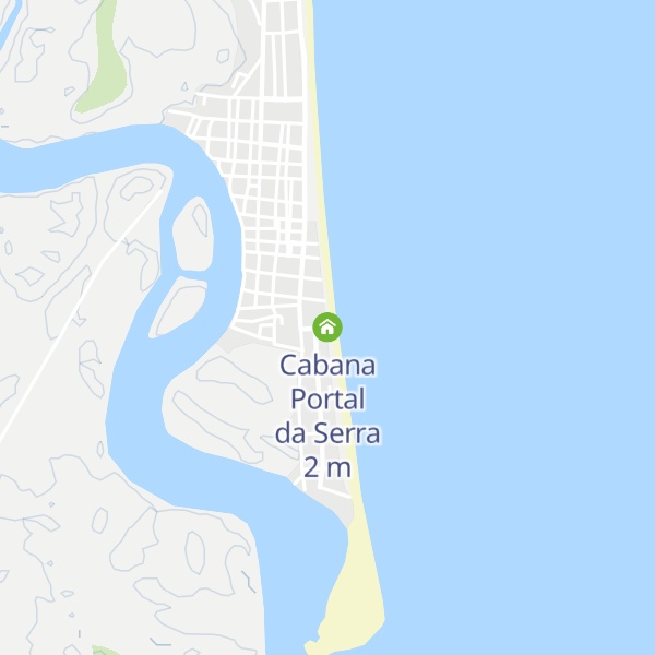 Map of Cabana Portal da Serra