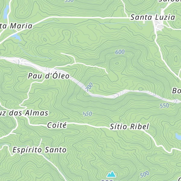 Map of Pico Santo Elias
