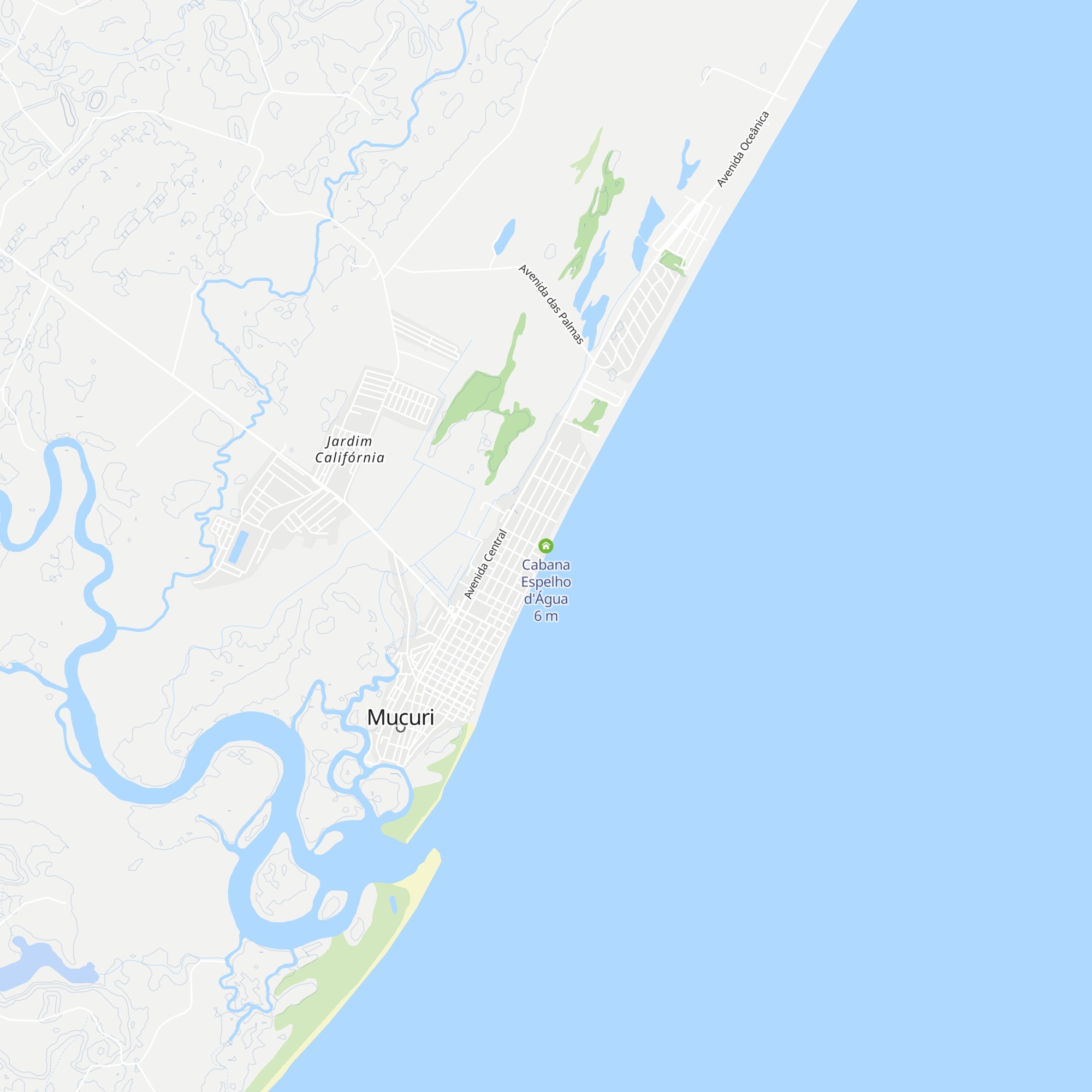 Cabana Espelho d'Água map