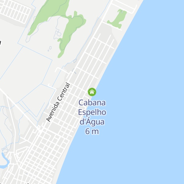 Map of Cabana Espelho d'Água
