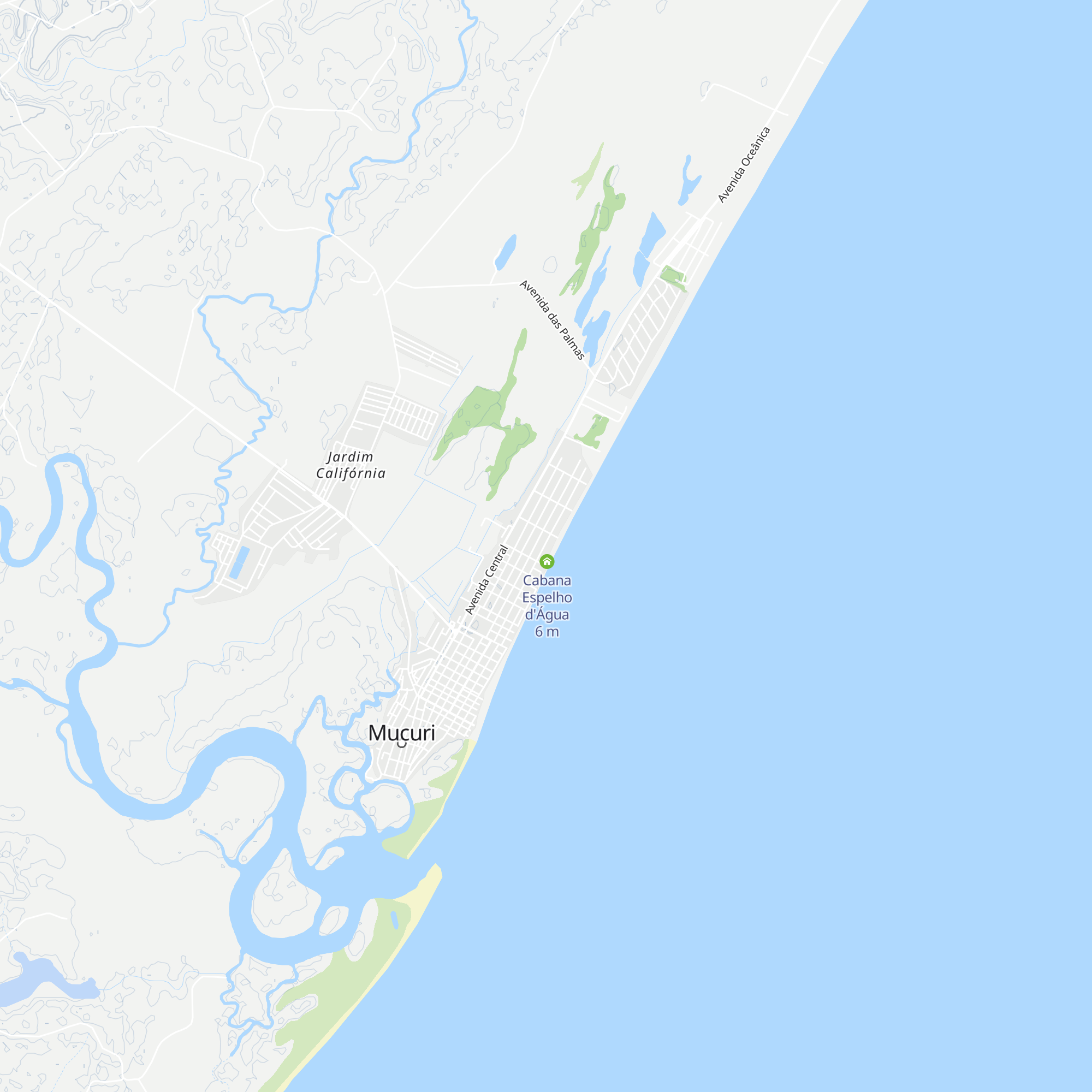 Cabana Axé map