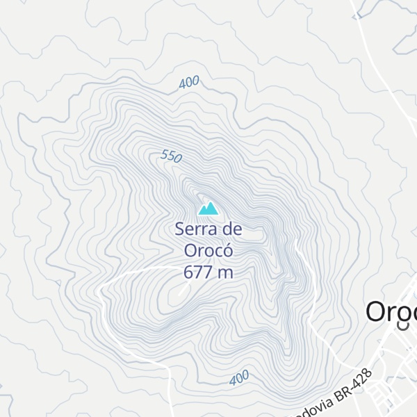Map of Serra de Orocó