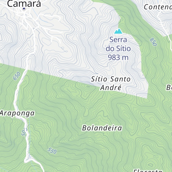Map of Serrote Santo Antônio