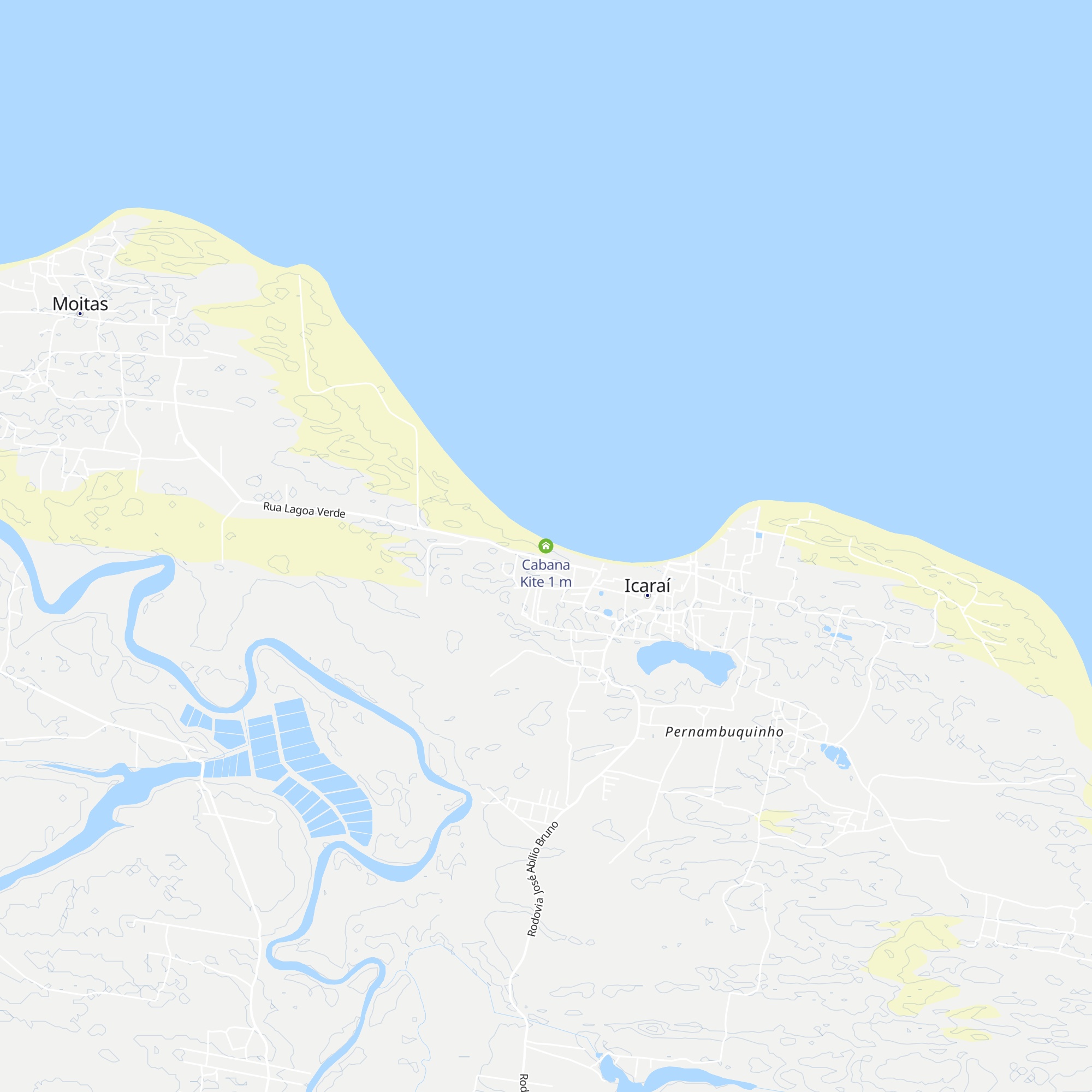 Cabana Kite map