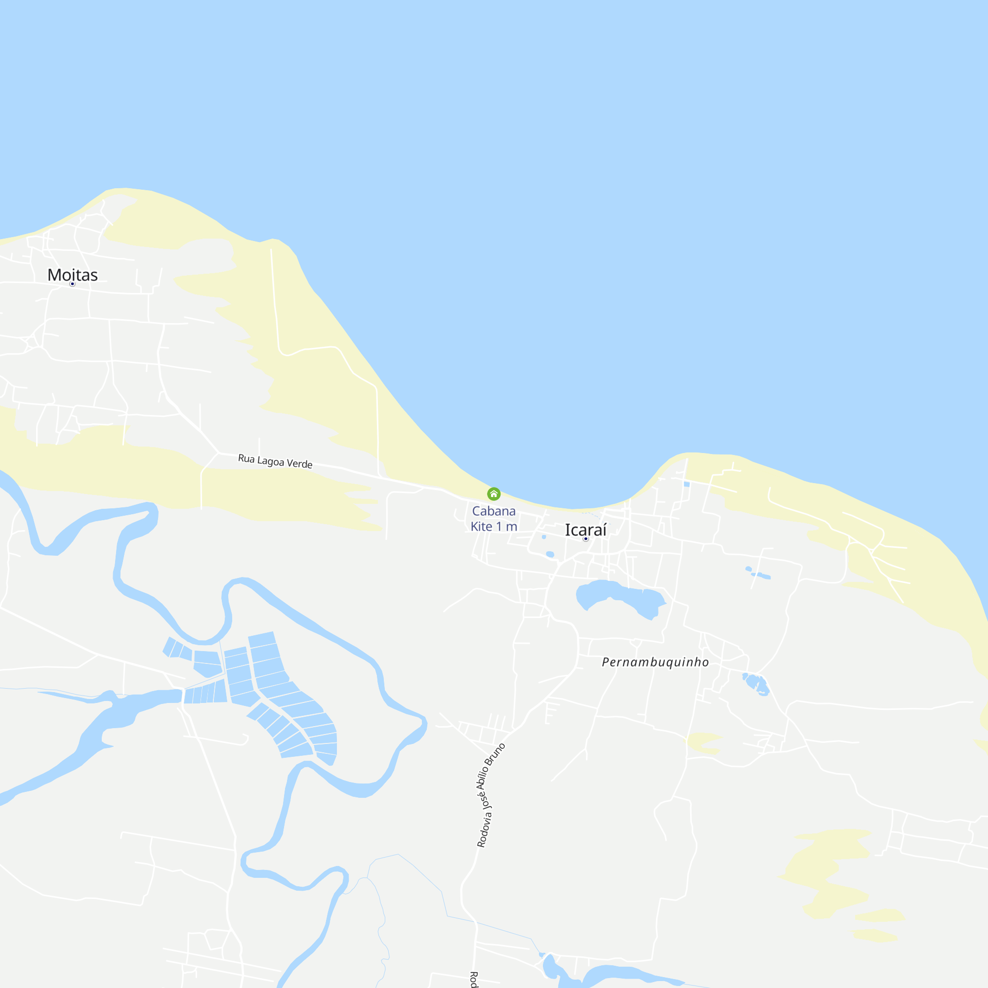 Cabana Kite map