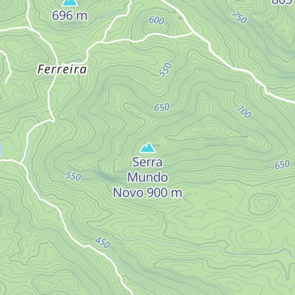 Map of Serra Mundo Novo