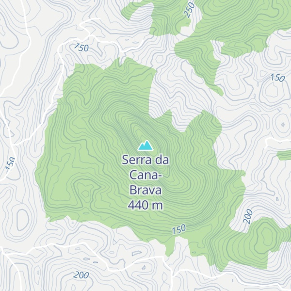 Map of Serra da Cana-Brava