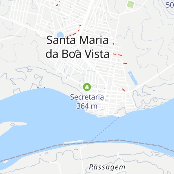 Map of Secretaria