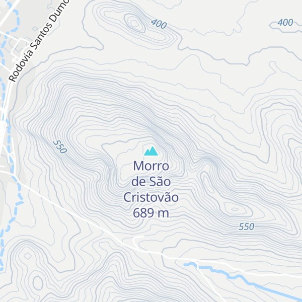 Map of Morro de São Cristovão