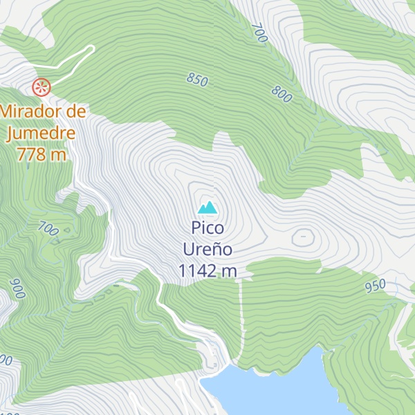 Map of Pico Ureño