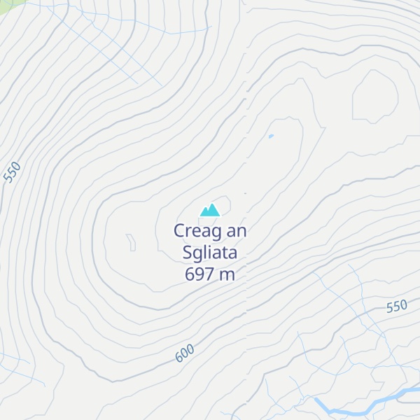 Map of Creag an Sgliata