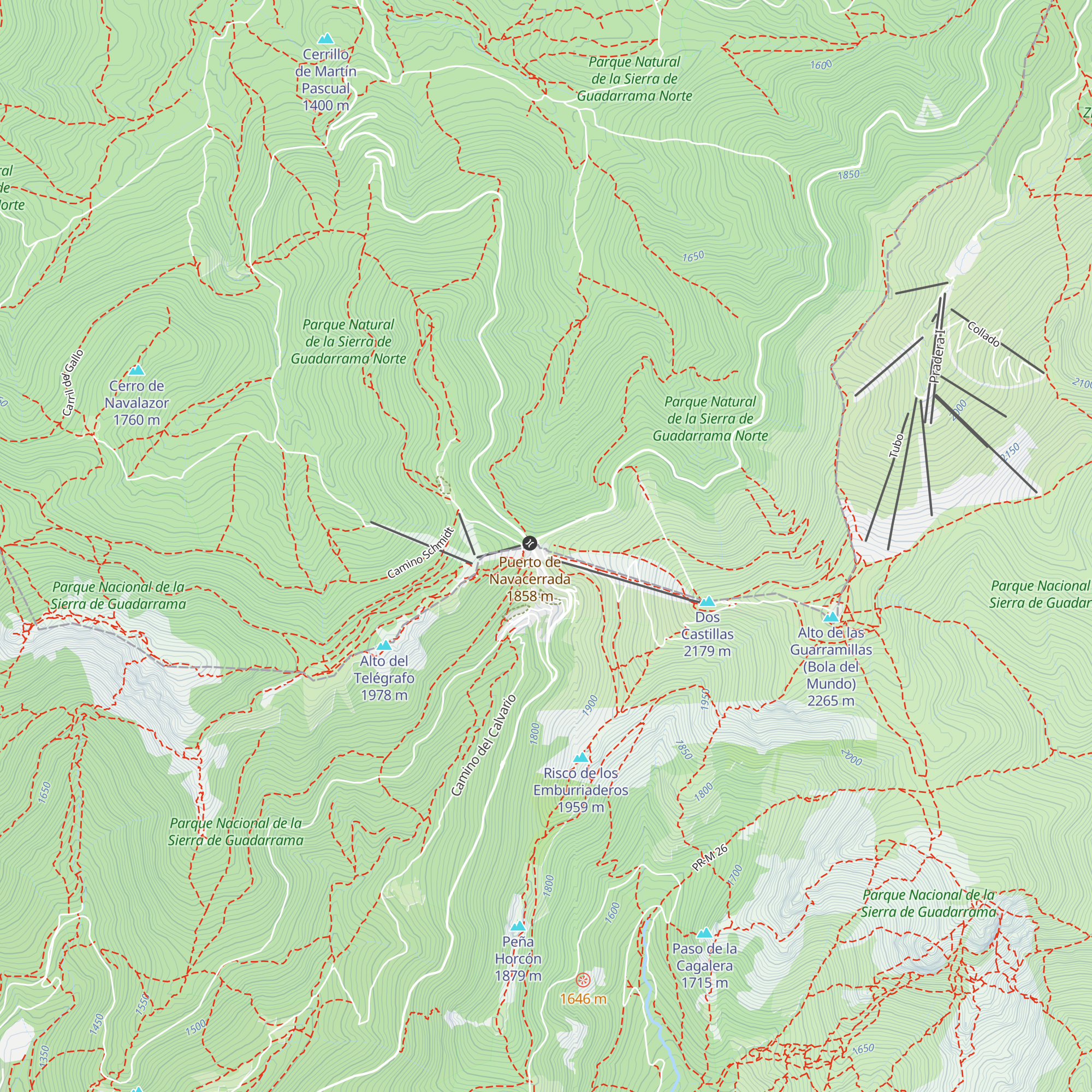 Refugio Cumbres map