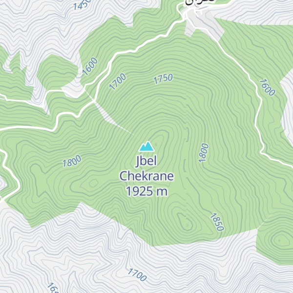 Map of Jbel Chekrane