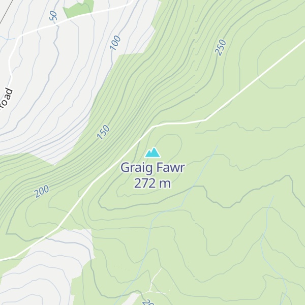 Map of Graig Fawr
