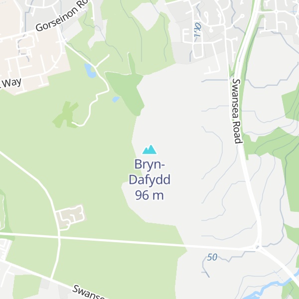 Map of Bryn-Dafydd