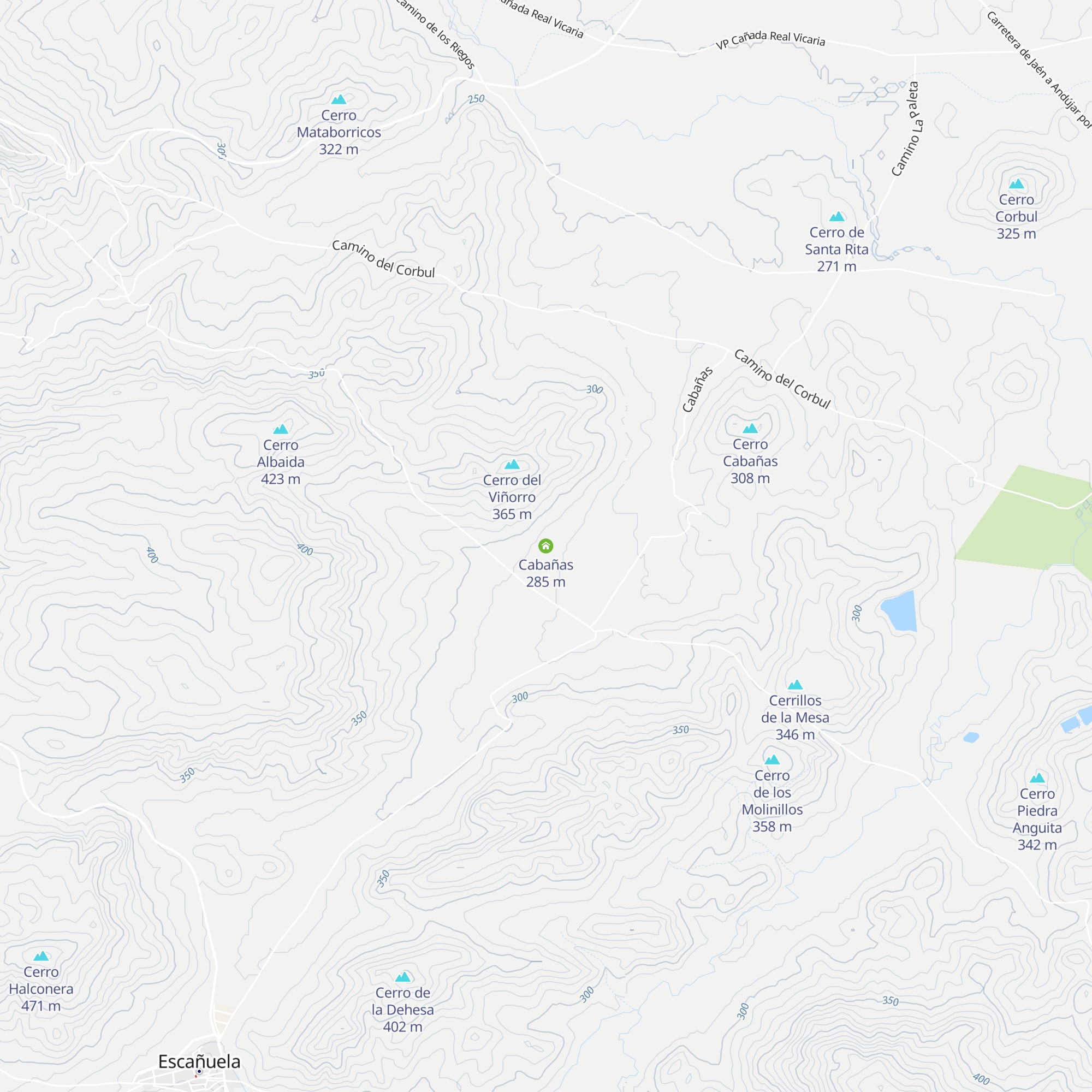 Cabañas map