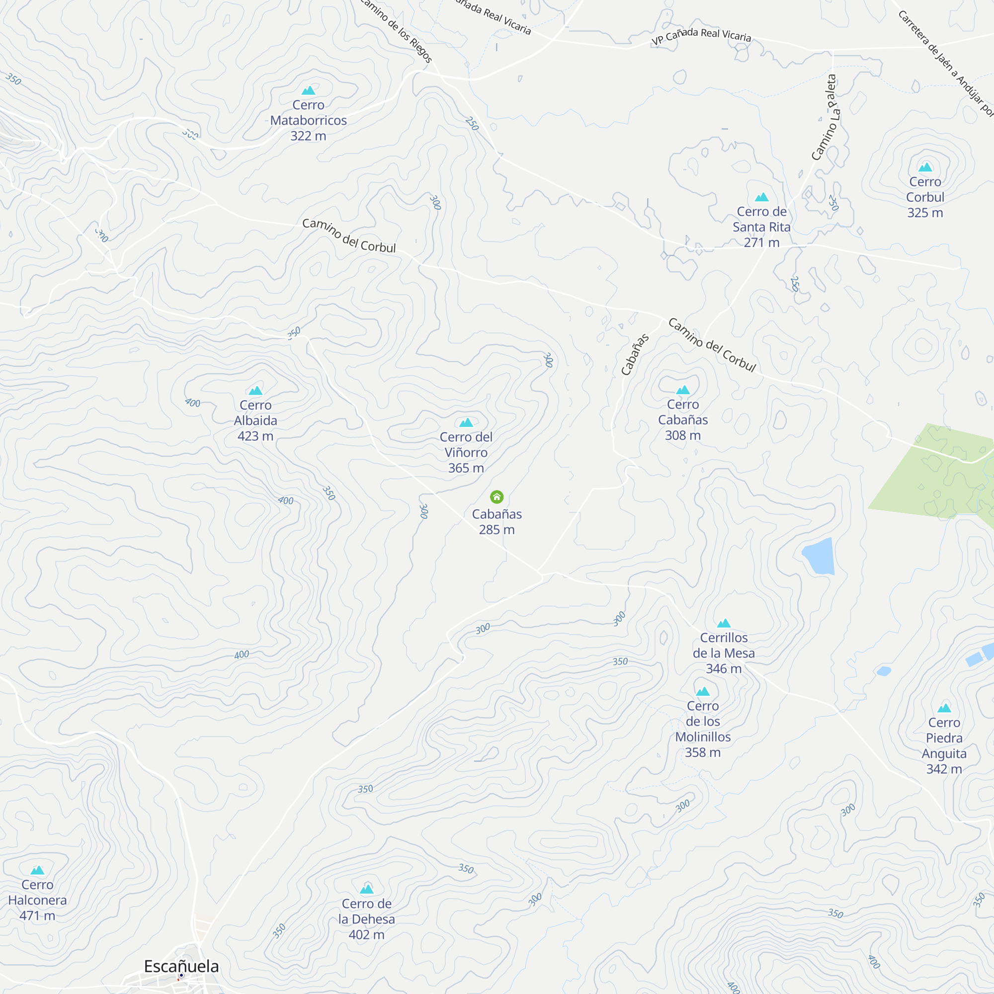 Cabañas map