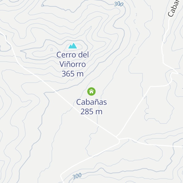 Map of Cabañas