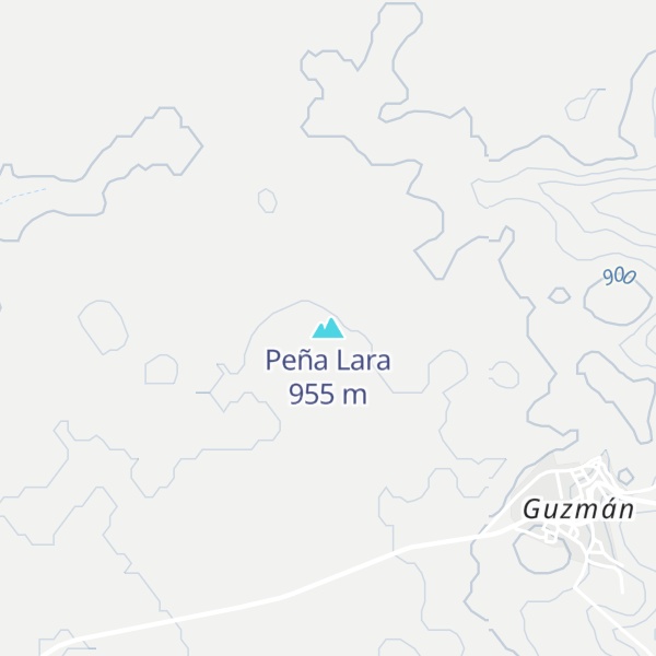 Map of Peña Lara