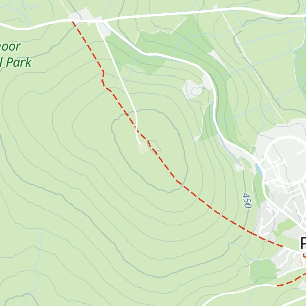 Map of North Hessary Tor