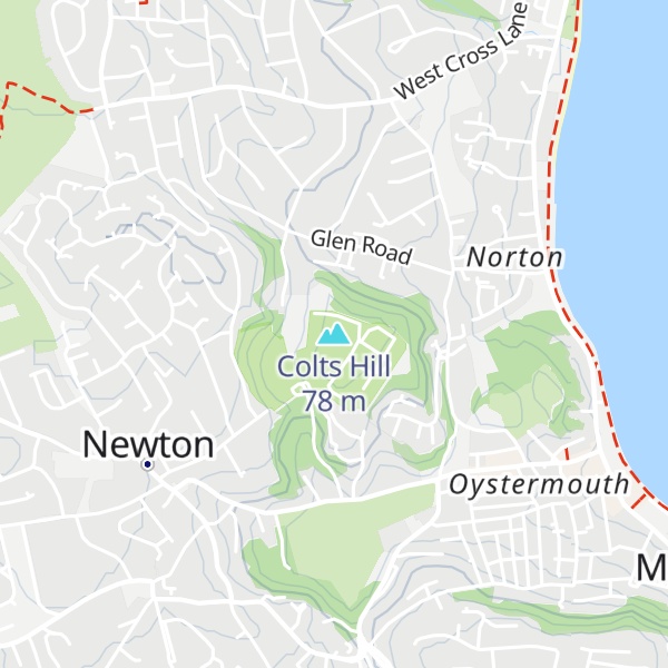 Map of Colts Hill