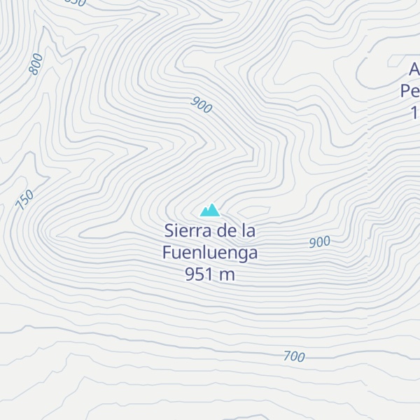 Map of Sierra de la Fuenluenga