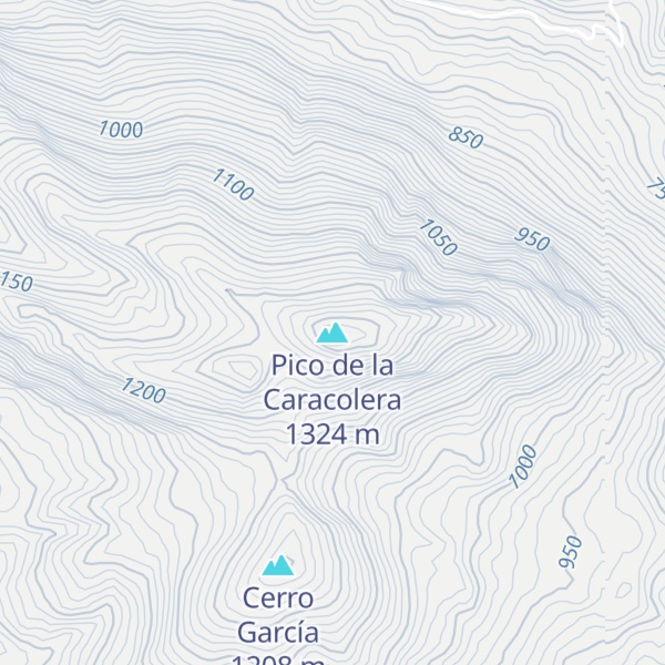 Map of Pico de la Caracolera