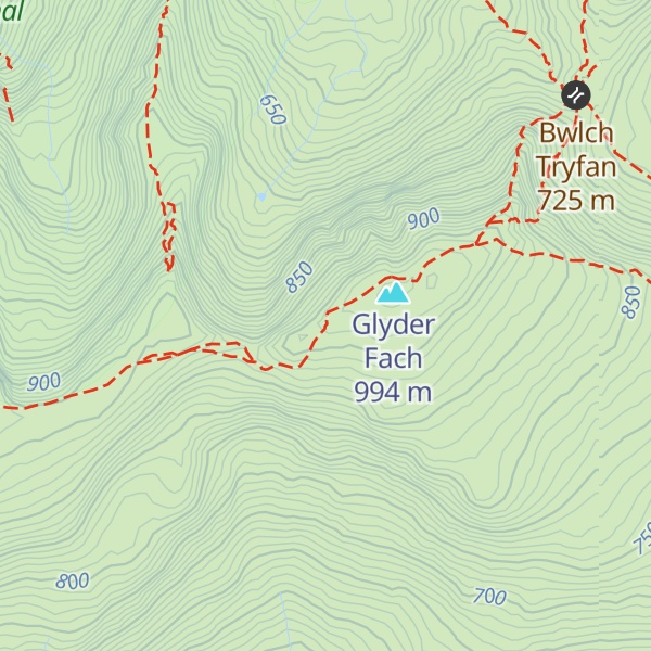 Map of Castell Y Gwynt