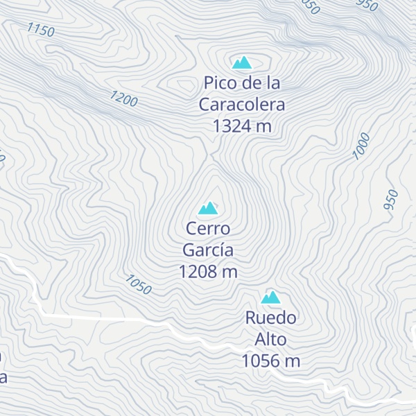 Map of Cerro García