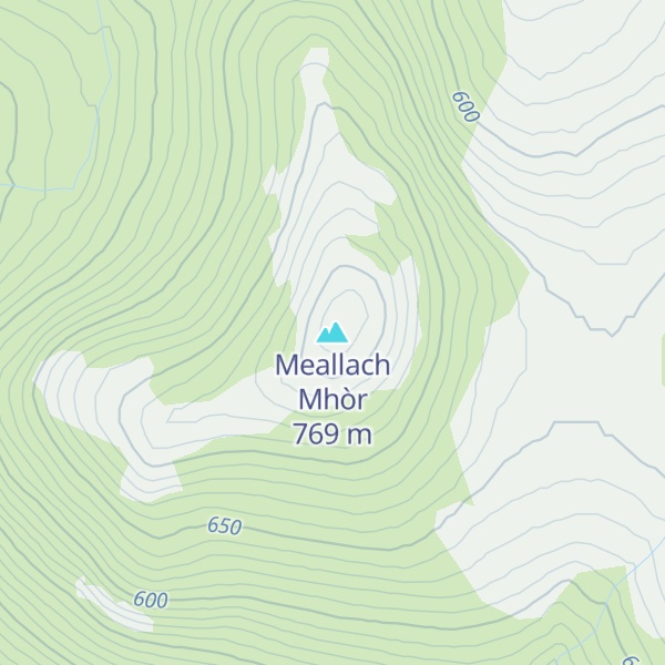 Map of Meallach Mhòr