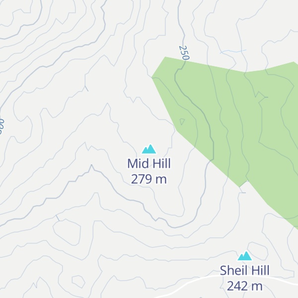 Map of Mid Hill