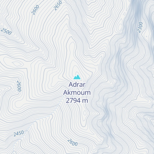 Map of Adrar Akmoum