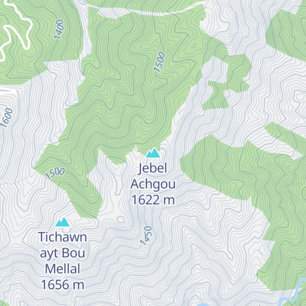 Map of Jebel Achgou