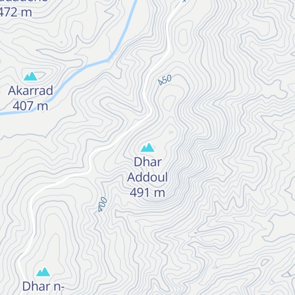 Map of Dhar Addoul