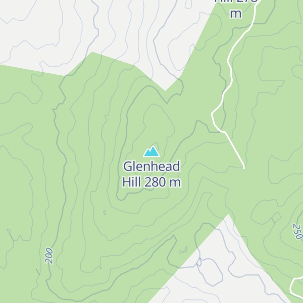 Map of Glenhead Hill
