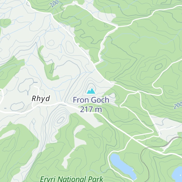 Map of Fron Goch